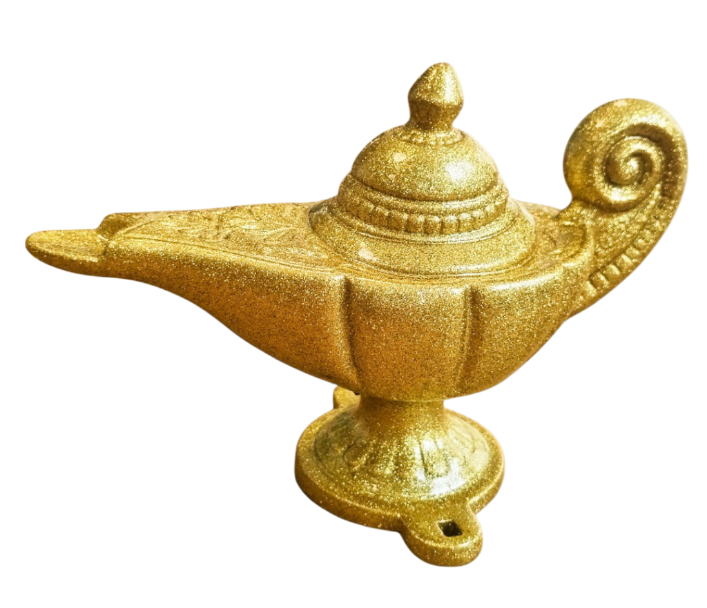 Tales of the Arabian Nights Lamp Gold Glitter Finish 31-2524